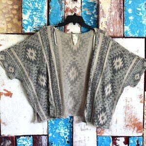Women's Blu Pepper Top Stretch Cropped Short Sleeve MEDIUM Multicolor